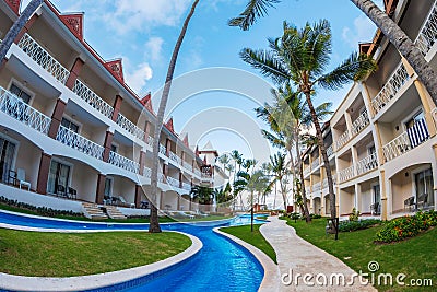 Holiday resort BE LIVE at the Punta Cana, Dominican Republic Editorial Stock Photo