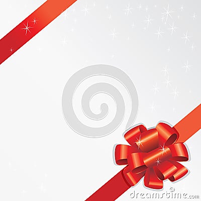 Holiday Ribbon (vector) Vector Illustration