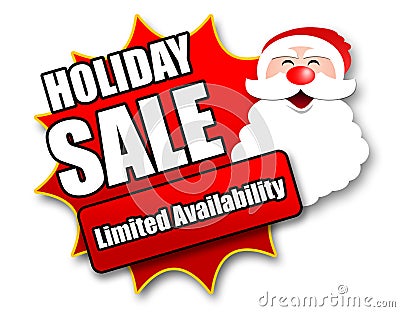 Holiday Season Promotional Sticker Stock Photo