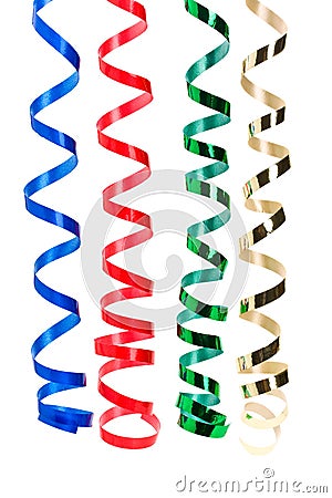 Holiday streamers 1 Stock Photo