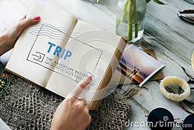 Holiday Travel Voyage Wanderlust Vacation Concept Stock Photo