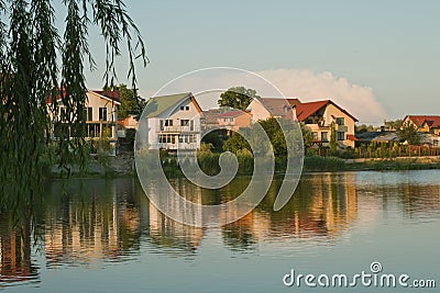 Holiday villas Stock Photo