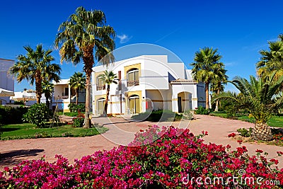 The holiday villas at luxury hotel Stock Photo
