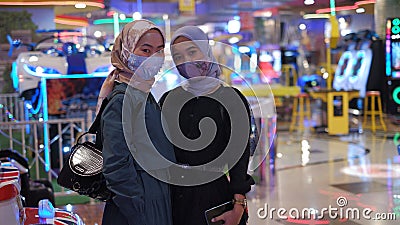 Holiday wearing a mask during a pandemic Editorial Stock Photo