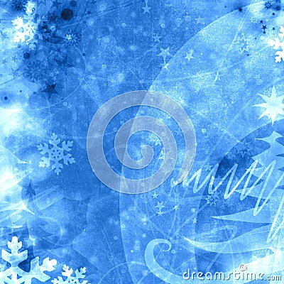 Holiday xmas blue background Stock Photo