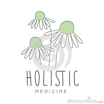 Holistic medicine logo symbol vector Illustration Vector Illustration