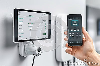 Holistic security solutions in networked security integrate learning models with protective measures for autonomous home defense, Cartoon Illustration
