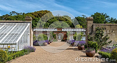 Holkham Hall Norfolk walled Garden Stock Photo