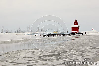 Holland lighthouse Stock Photo