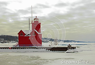 Holland lighthouse Stock Photo