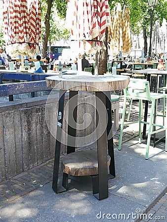 Holland Netherlands Dutch Design Style Recycling Upcycling Furniture Decoration Reuse Wooden Chopping Board Modified Idea Concept Editorial Stock Photo