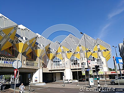 Holland Netherlands Rotterdam Cube Houses Piet Blom Kubuswoningen Stylish Design Architecture Editorial Stock Photo