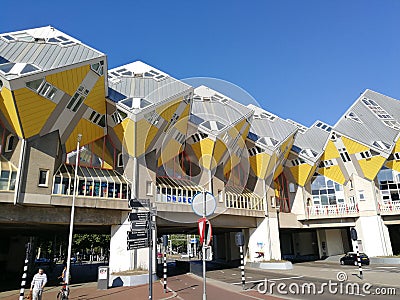 Holland Netherlands Rotterdam Cube Houses Piet Blom Kubuswoningen Stylish Design Architecture Editorial Stock Photo