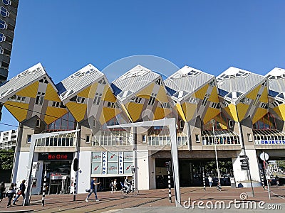 Holland Netherlands Rotterdam Cube Houses Piet Blom Kubuswoningen Stylish Design Architecture Editorial Stock Photo