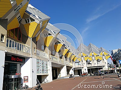 Holland Netherlands Rotterdam Cube Houses Piet Blom Kubuswoningen Stylish Design Architecture Editorial Stock Photo