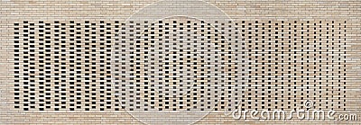 Hollow brick wall texture background Stock Photo