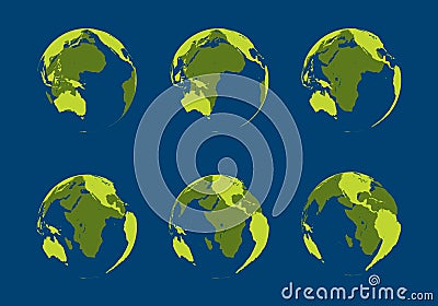 Hollow Globe Vector Illustration