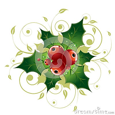 Holly Berry Vector Illustration