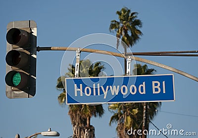 Hollywood Boulevard Stock Photo