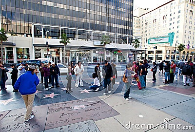 Hollywood Boulevard Editorial Stock Photo