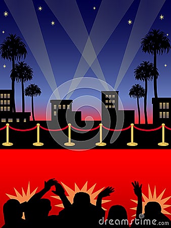 Hollywood Red Carpet/eps Vector Illustration