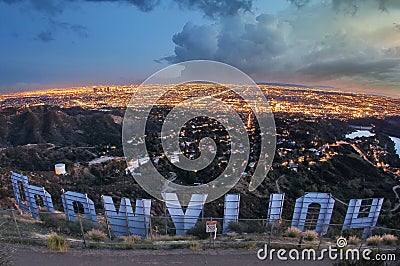 Hollywood Sign Editorial Stock Photo