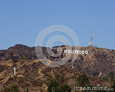 Hollywood sign Editorial Stock Photo