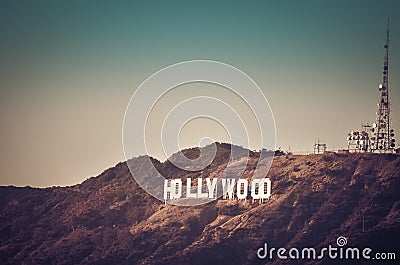 Hollywood Sign Editorial Stock Photo