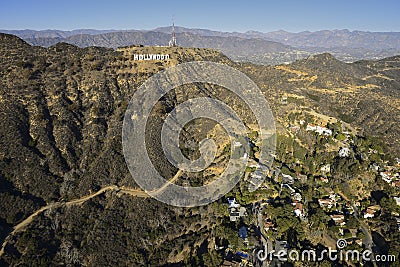 Hollywood sign Editorial Stock Photo