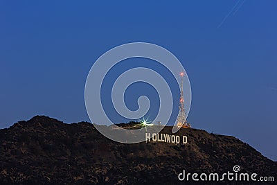Hollywood sign Editorial Stock Photo