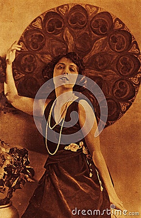 Hollywood silent movie actress Dorothy Phillips Editorial Stock Photo