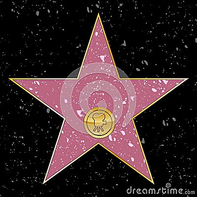 Hollywood Star Vector Illustration