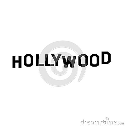 Hollywood vector logo Vector Illustration