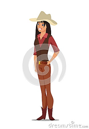 Hollywood western movie shooting illustration Vector Illustration