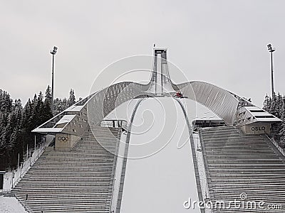 Holmenkollen ski jump Editorial Stock Photo