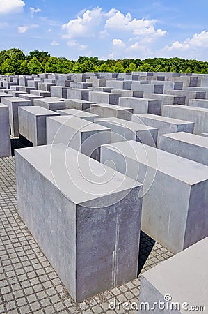 Holocaust memorial in berlin Editorial Stock Photo