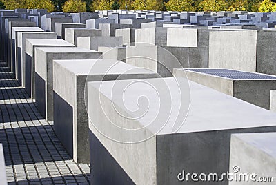Holocaust memorial in Berlin Editorial Stock Photo