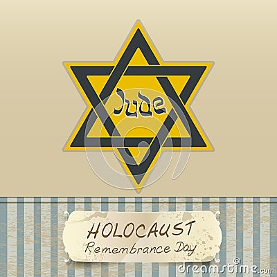 Holocaust remembrance day Vector Illustration