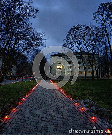 Holodomor Remembrance Day is a day when Ukraine commemorates the millions of people who died Editorial Stock Photo