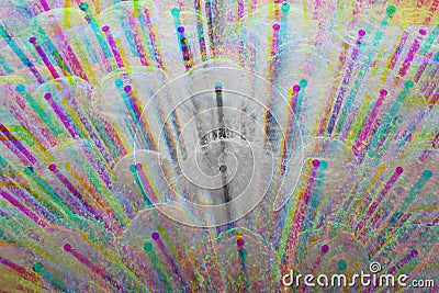 Hologram, abstraction, water, fountain, splashes Stock Photo