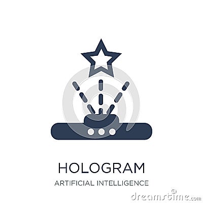 Hologram icon. Trendy flat vector Hologram icon on white backgro Vector Illustration