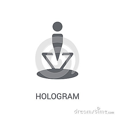 Hologram icon. Trendy Hologram logo concept on white background Vector Illustration