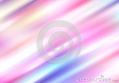 Holographic background with diagonal glare. Blurred spectrum. Vector Illustration