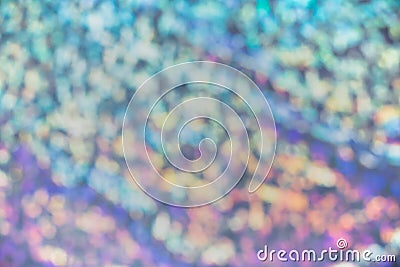 Holographic blurred background with multicolored soft spots. Holiday concept Stock Photo