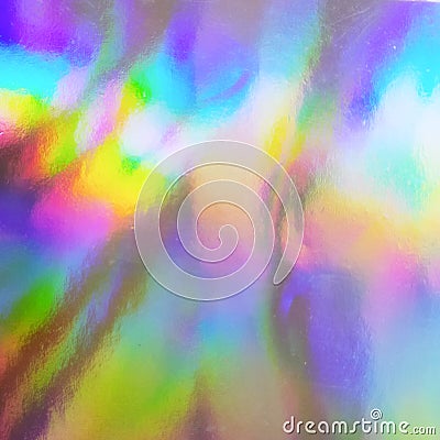 Holographic Foil texture. Rainbow magic background. Stock Photo