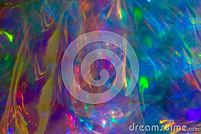 holographic plastic bag blurred transparent texture Stock Photo