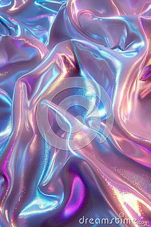 Holographic Purple Liquid abstract background Stock Photo