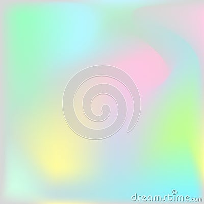 Holographic texture background. Iridescent hologram backdrop. Vector Illustration