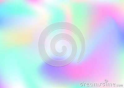 Holographic Texture. Shiny Image. Modern Paper. Abstract Gradien Vector Illustration