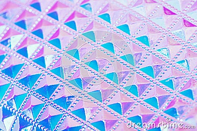 Holographic ultraviolet creative geometric background Stock Photo